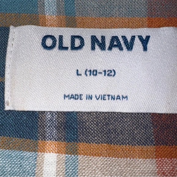 Old Navy Kid Plaid Shirt - Multicolor - Picture 4 of 5